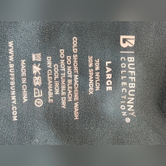 BUFFBUNNY COLLECTION SPORTS BRA SIZE LARGE HIGH NECK IVY CROP - Picture 7 of 7